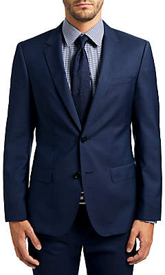 HUGO BOSS by C-Huge1 Wool Fil a Fil Slim Fit Suit Jacket, Medium Blue