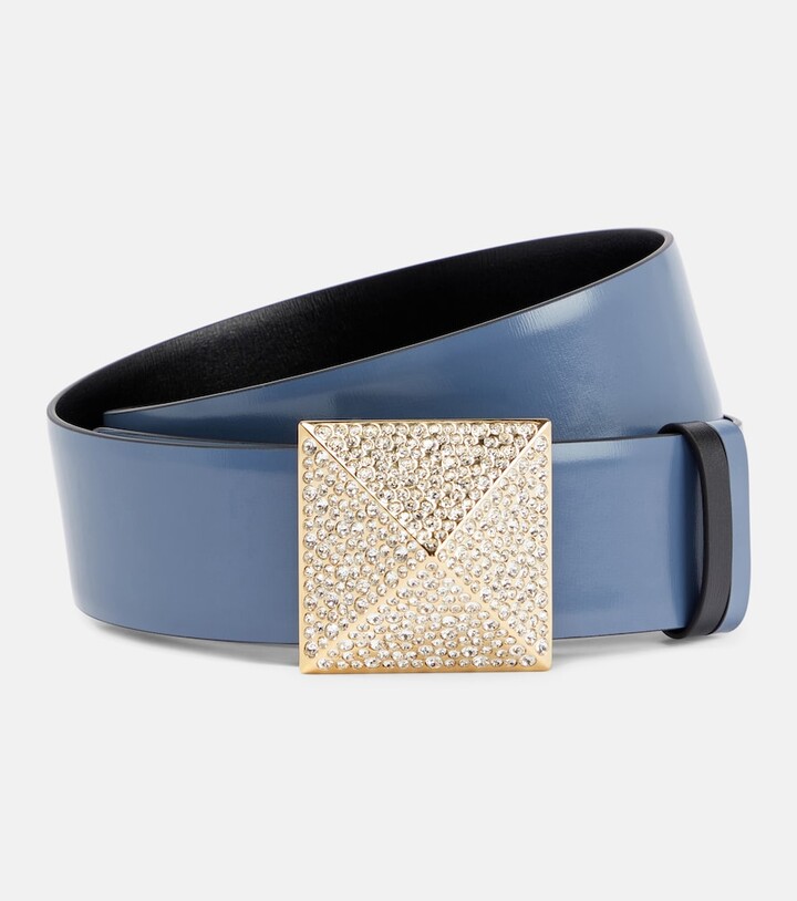 Valentino Garavani One Stud reversible leather belt