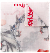 Thumbnail for your product : Faliero Sarti floral raw edge scarf