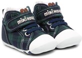 Thumbnail for your product : Mikihouse Tartan Touch-Strap Sneakers
