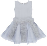 Thumbnail for your product : Christian Dior Feather Trim Silk Organza Dress
