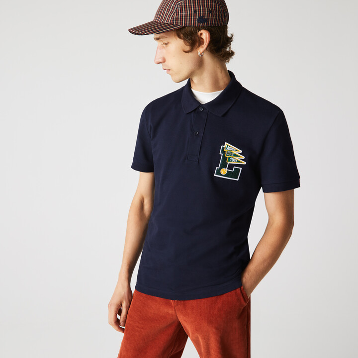 navy lacoste polo