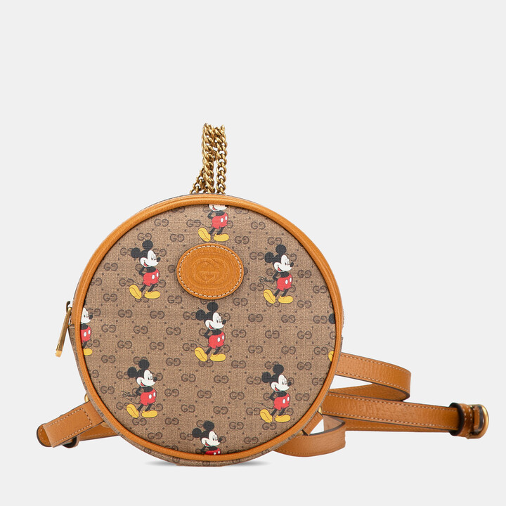 Gucci Disney Micro GG Supreme Round Mickey Mouse Backpack