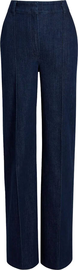 ANOTHER TOMORROW High-Rise Denim Trousers