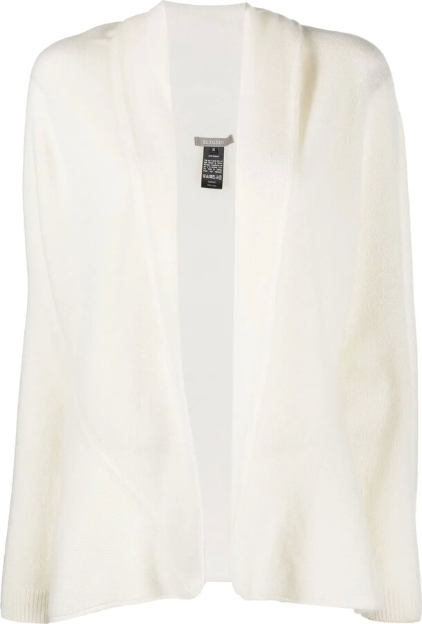 Suzusan Open-Front Knit Cardigan