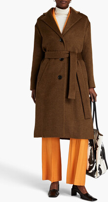 Proenza Schouler Belted brushed wool-blend felt coat