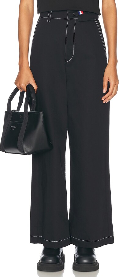 MONCLER GENIUS x Palm Angels Wide Leg Jeans in Black