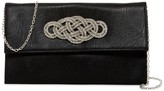 Thumbnail for your product : Jessica McClintock Gretta Beaded Knot Faux Leather Clutch