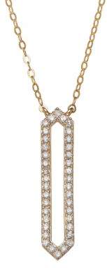 Lord & Taylor Diamond And 14K Yellow Gold Pendant Necklace
