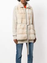 Thumbnail for your product : Liska layered fur jacket