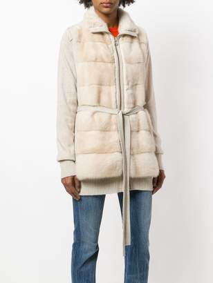 Liska layered fur jacket
