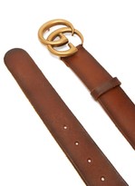 Thumbnail for your product : Gucci GG-logo Leather Belt - Tan