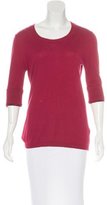 Thumbnail for your product : Burberry Cashmere-Blend Short Sleeve Top