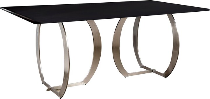Statements By J Monique Glass Top Dining Table For 6