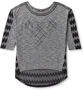 Thumbnail for your product : Miss Me Chevron Embellished Top