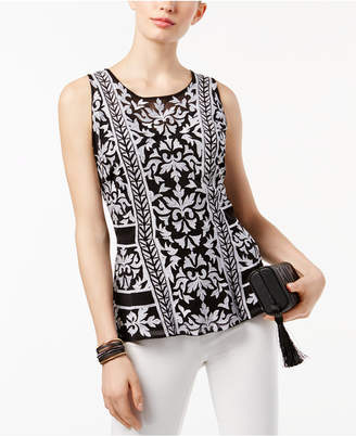 INC International Concepts Embroidered Tank Top, Created for Macy's