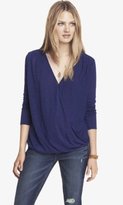 Thumbnail for your product : Express Long Sleeve Loop Front Tee