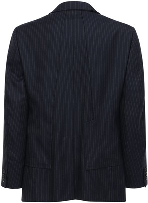 Comme des Garcons Pinstripe Wool & Mohair Jacket