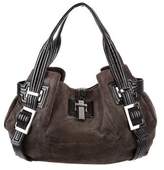 Thumbnail for your product : Roger Vivier Suede Bicolor Tote