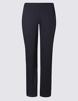 Thumbnail for your product : M&S Collection PETITE Straight Leg Trousers