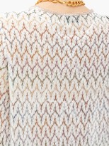 Thumbnail for your product : Missoni Mare Lace-up Metallic-zigzag Kaftan - White Multi