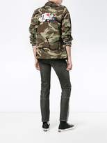 Thumbnail for your product : Saint Laurent camouflage love-embroidered parka
