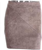 Thumbnail for your product : Simplee Apparel Women's High Waist Faux Suede Mini Short Bodycon Sexy Ponte Skirt