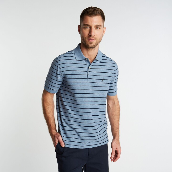 Nautica Mens Classic Fit Striped Deck Polo - ShopStyle