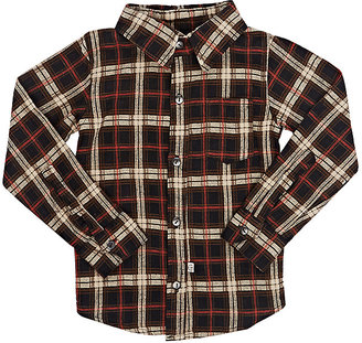 Lennon and Wolfe Plaid Woven Cotton Shirt