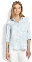 Thumbnail for your product : Ikat Leopard Button-Down Shirt