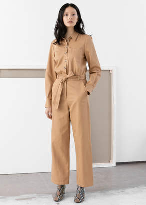 And other stories Belted Cotton Boilersuit