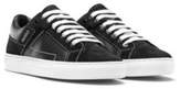 Thumbnail for your product : HUGO Low-top trainers in coated canvas with suede trims