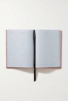 Thumbnail for your product : Smythson Soho Printed Textured-leather Diary - Metallic