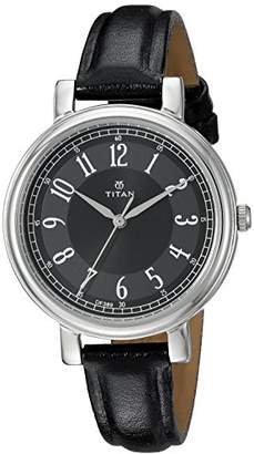 Titan Women's 'Neo' Quartz Metal and Leather Casual Watch