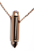 Thumbnail for your product : Maria Francesca Pepe MFP- MariaFrancescaPepe Bullet Pendant With Swarovski Crystal Stud Drop Down