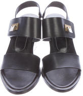 Thumbnail for your product : Balenciaga Leather Round-Toe Sandals