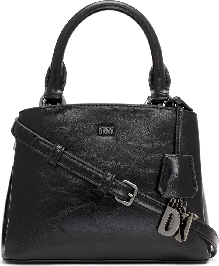 DKNY Denise MD Satchel R02 D7 J31 Black Handbag. New With Tags MSRP $268
