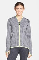 Thumbnail for your product : Zella 'Power Hour' Seamless Front Zip Hooded Jacket