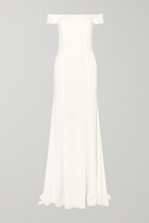 Thumbnail for your product : Rime Arodaky Louvre Off-the-shoulder Crepe Gown - White