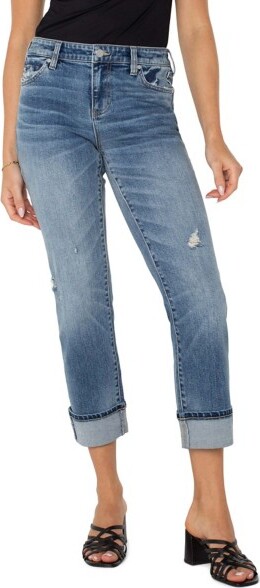 Liverpool Los Angeles Women's Marley Cuffed Girlfriend Jeans Rio Hondo 4 27