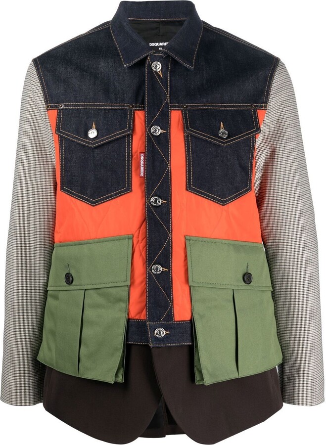 Dsquared2 logo-patch Quilted Jacket - Farfetch