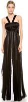 Thumbnail for your product : J. Mendel Pleated Sleeveless Gown