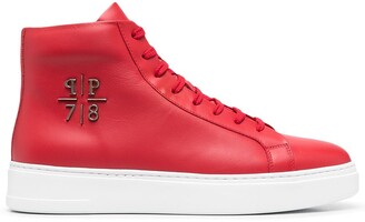 red high top sneakers womens