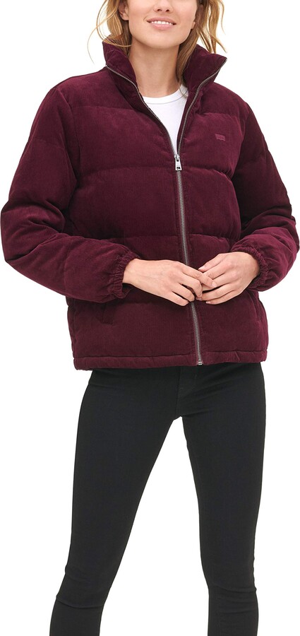 Levi's Women's Corduroy Bubble Puffer Jacket - ShopStyle Girls' Outerwear