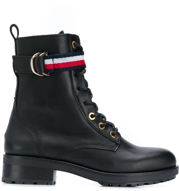 tommy hilfiger rian lace up boots