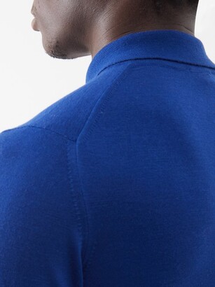 Sunspel Long-sleeved Merino Polo Shirt