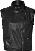 Thumbnail for your product : Rag and Bone 3856 Rag & Bone Leather Moto Vest in Black