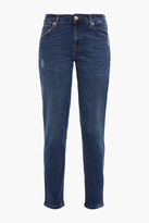 Thumbnail for your product : 7 For All Mankind Distressed Mid-rise Slim-leg Jeans