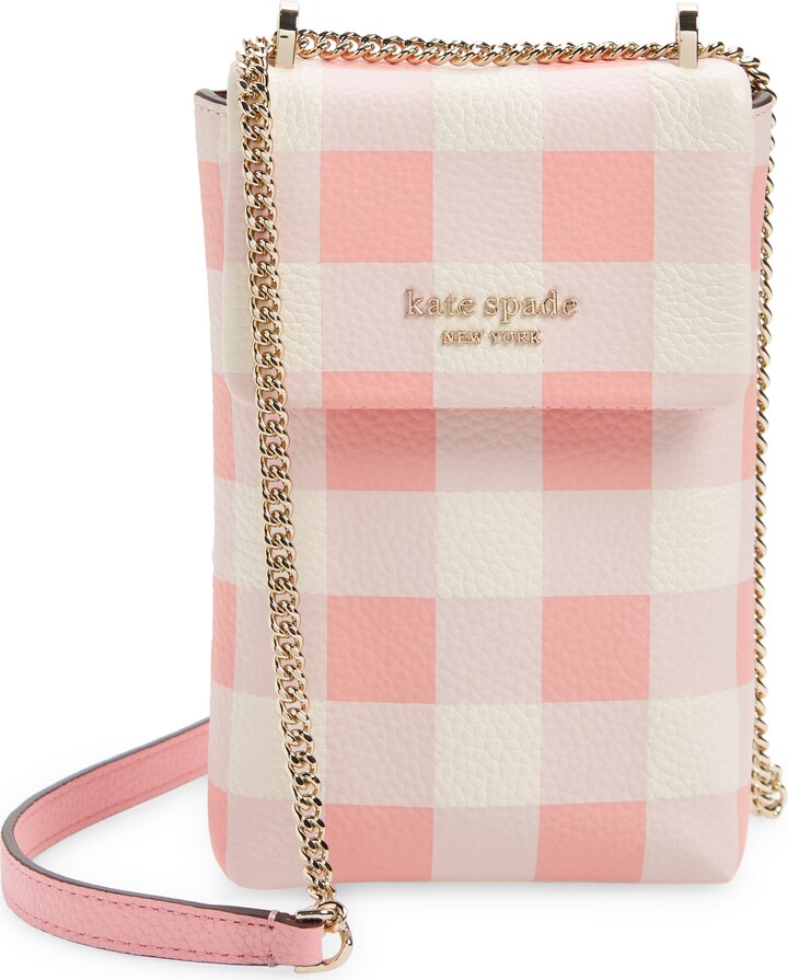 Kate Spade Bradley Gingham Pebbled Leather Phone Crossbody Bag ShopStyle