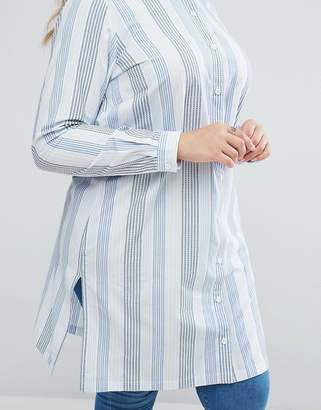 Junarose Striped Longline Shirt